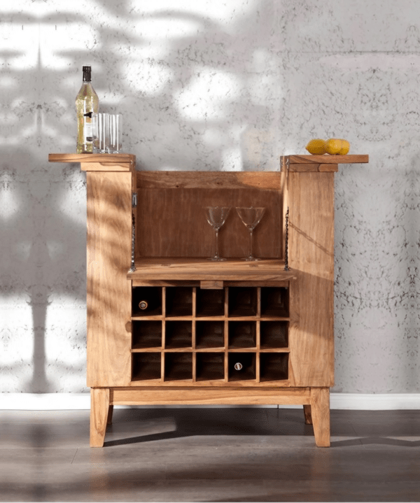 Bottled Up Bar Cabinet in Solid Wood