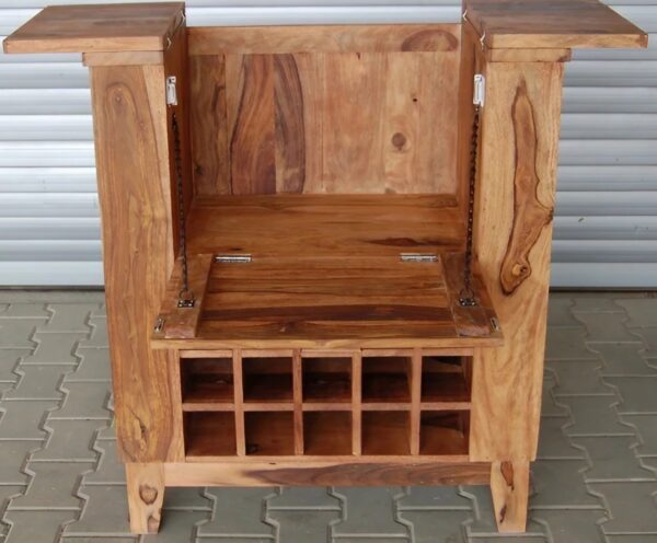 Bottled Up Bar Cabinet in Solid Wood - Image 3