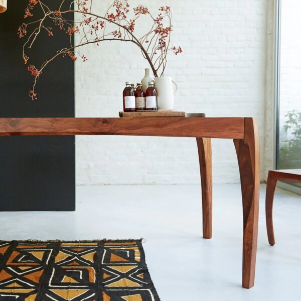 Hector Solid Wood Dining Table - Image 4