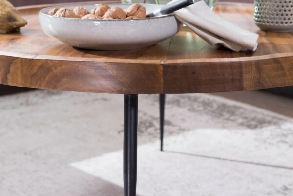 Albi Solid Wood Rounded Center Table - Image 3