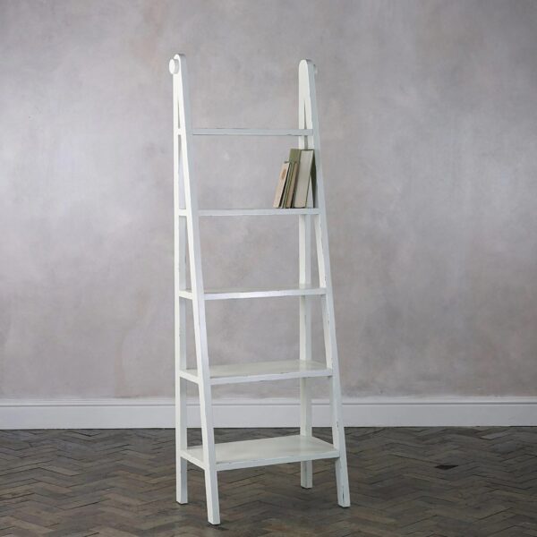 Mango Wood Ladder Design Bookshelves - Image 2