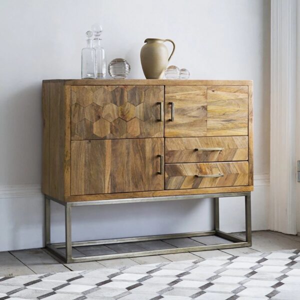 Solid Wood Multipurpose Side Storage Cabinet - Image 3