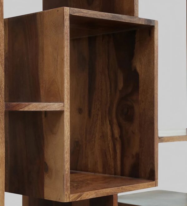 Mid- Century Solid Wood Bookshelf Or Multipurpose Display Unit - Image 4