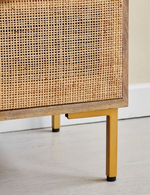 Divi Rattan Webbed Small Chest Of Drawers - Image 3