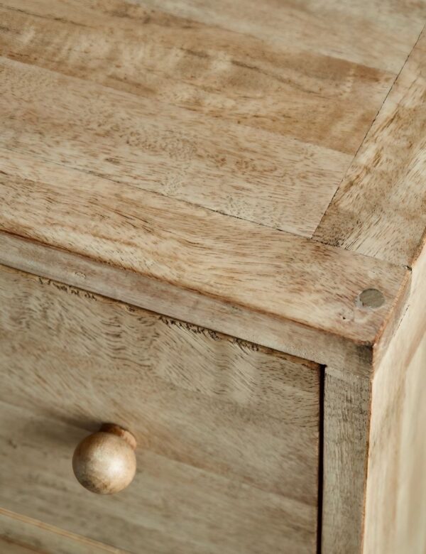 Solid Wood Rattan Ten Chest Of Drawers - Image 3